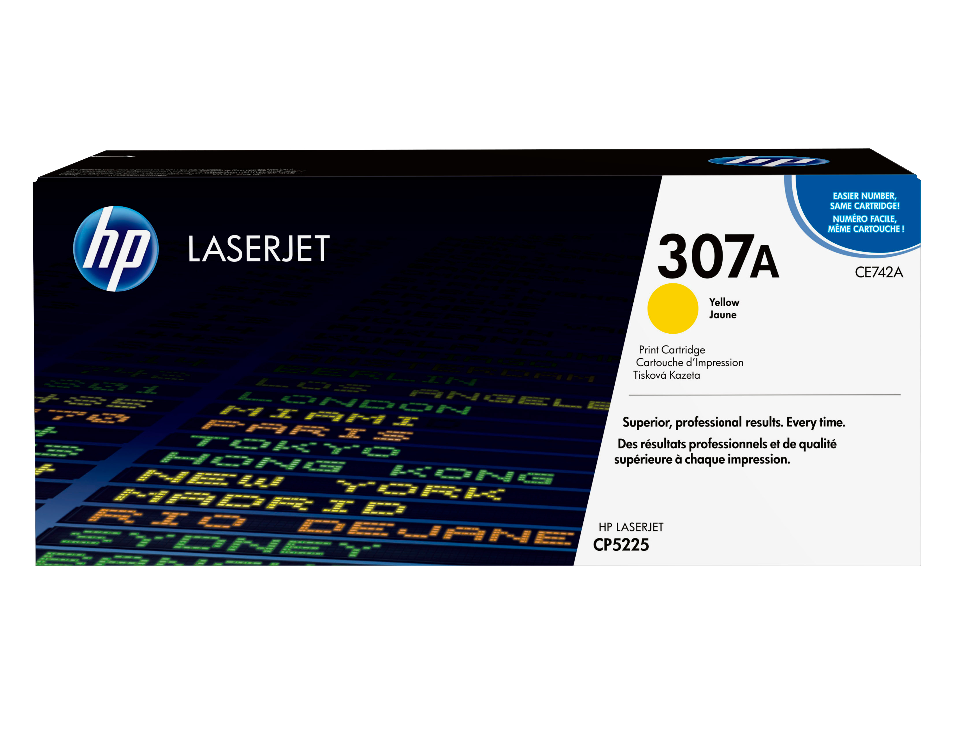 HP 307A, alkuperäinen keltainen LaserJet-värikasetti