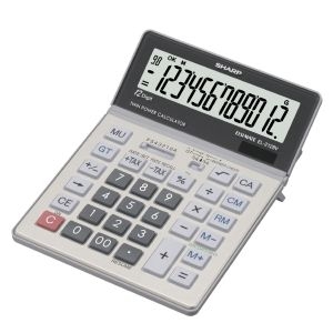 Sharp EL-2128V calculator Desktop Financial Silver