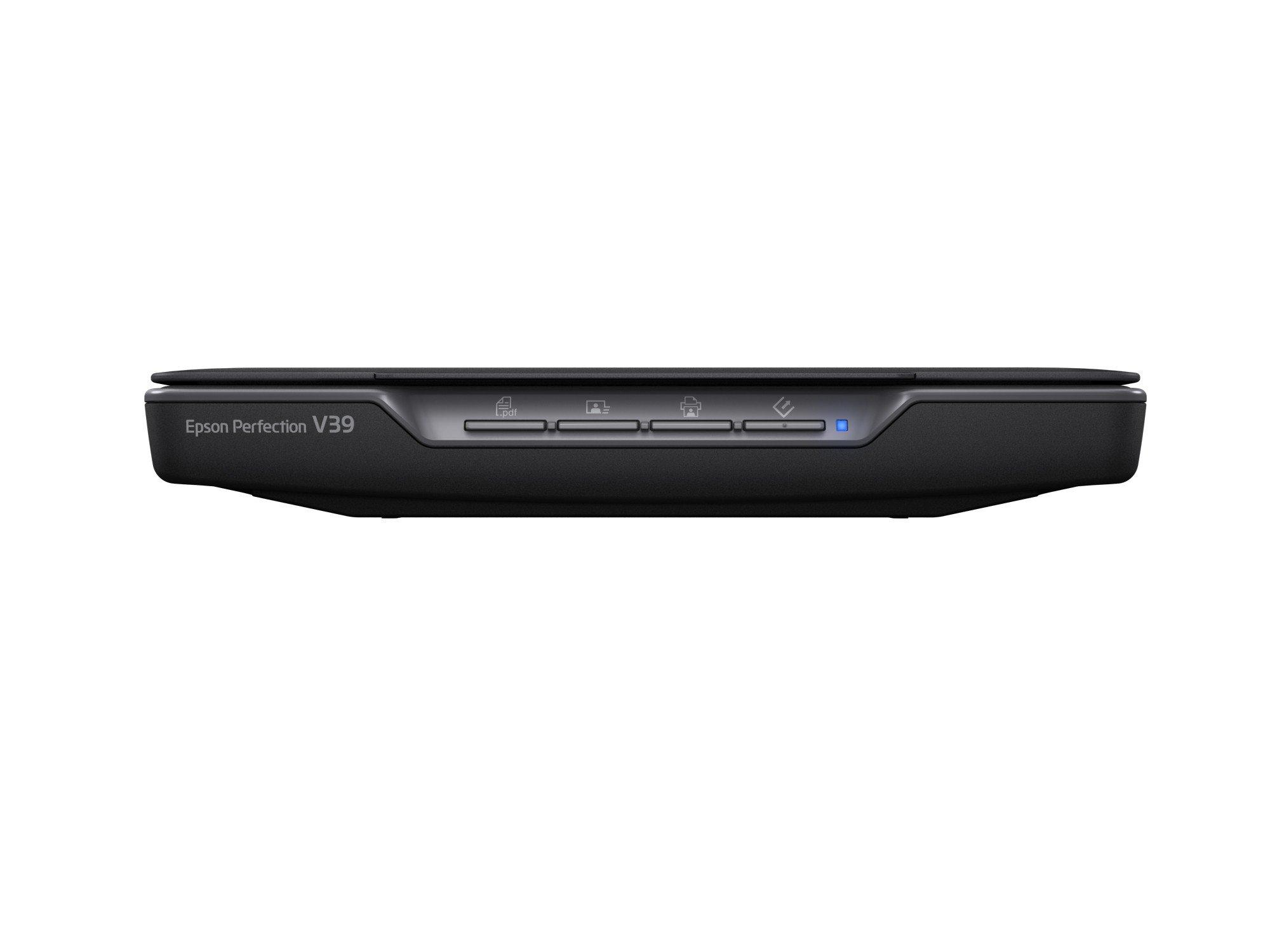 Epson Perfection V39 II. Maximum scan size: 216 x 297 mm, Optical scanning resolution: 4800 x 4800 DPI, Input colour depth
