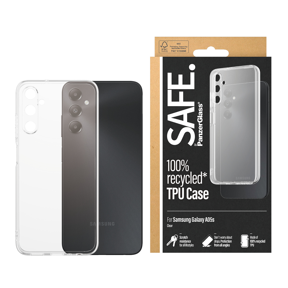 PanzerGlass SAFE. by PanzerGlass® TPU Case Transparent Samsung Galaxy A05s – image 2