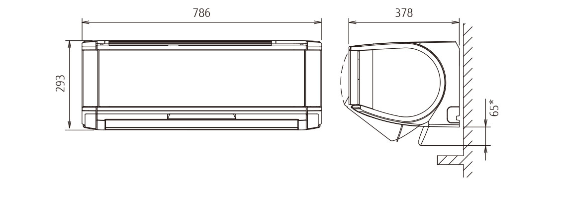 Fujitsu ASYG12KXCA Air conditioner indoor unit – image 2