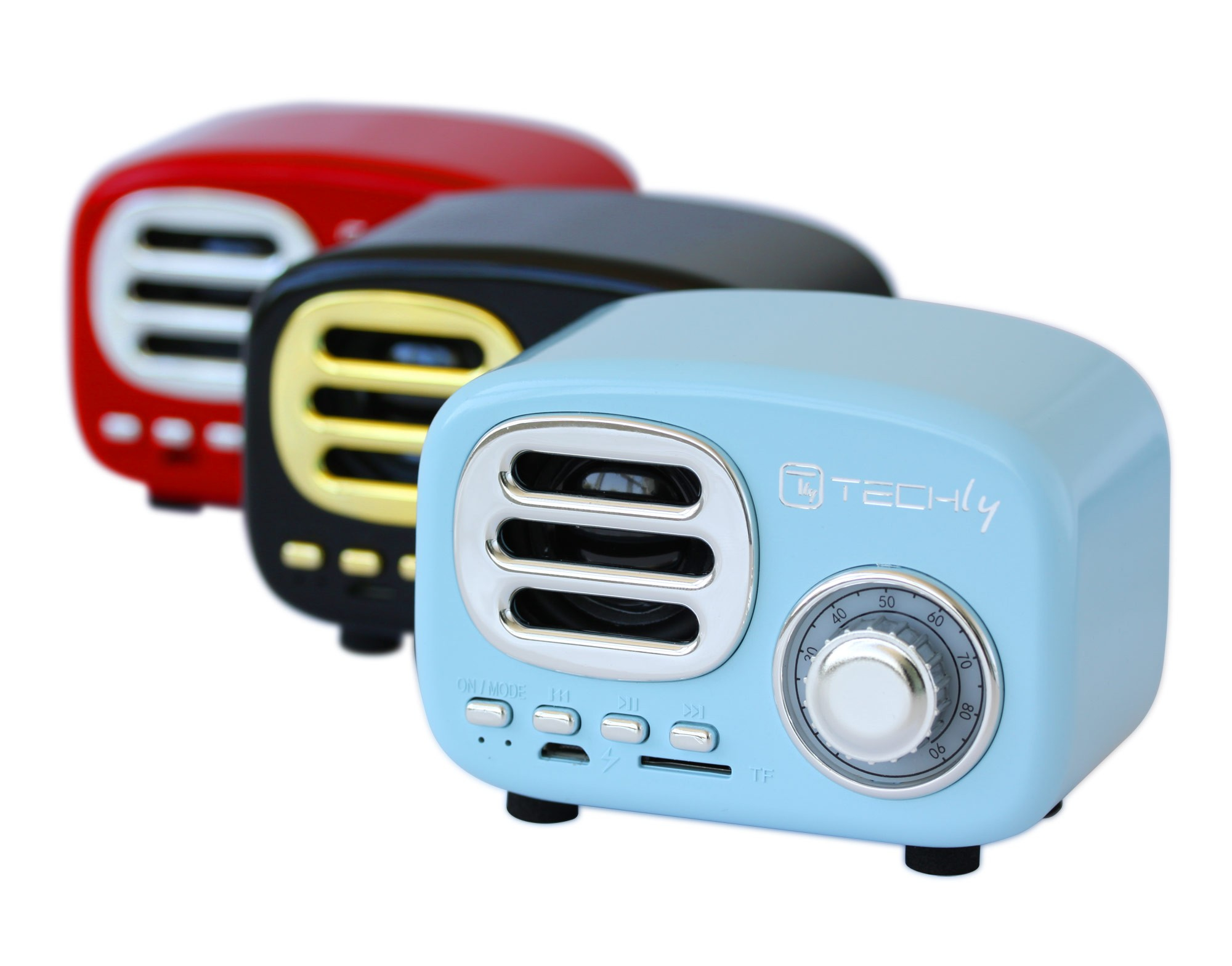 Techly ICASBL12BLUE portable/party speaker Blue, Silver – image 6