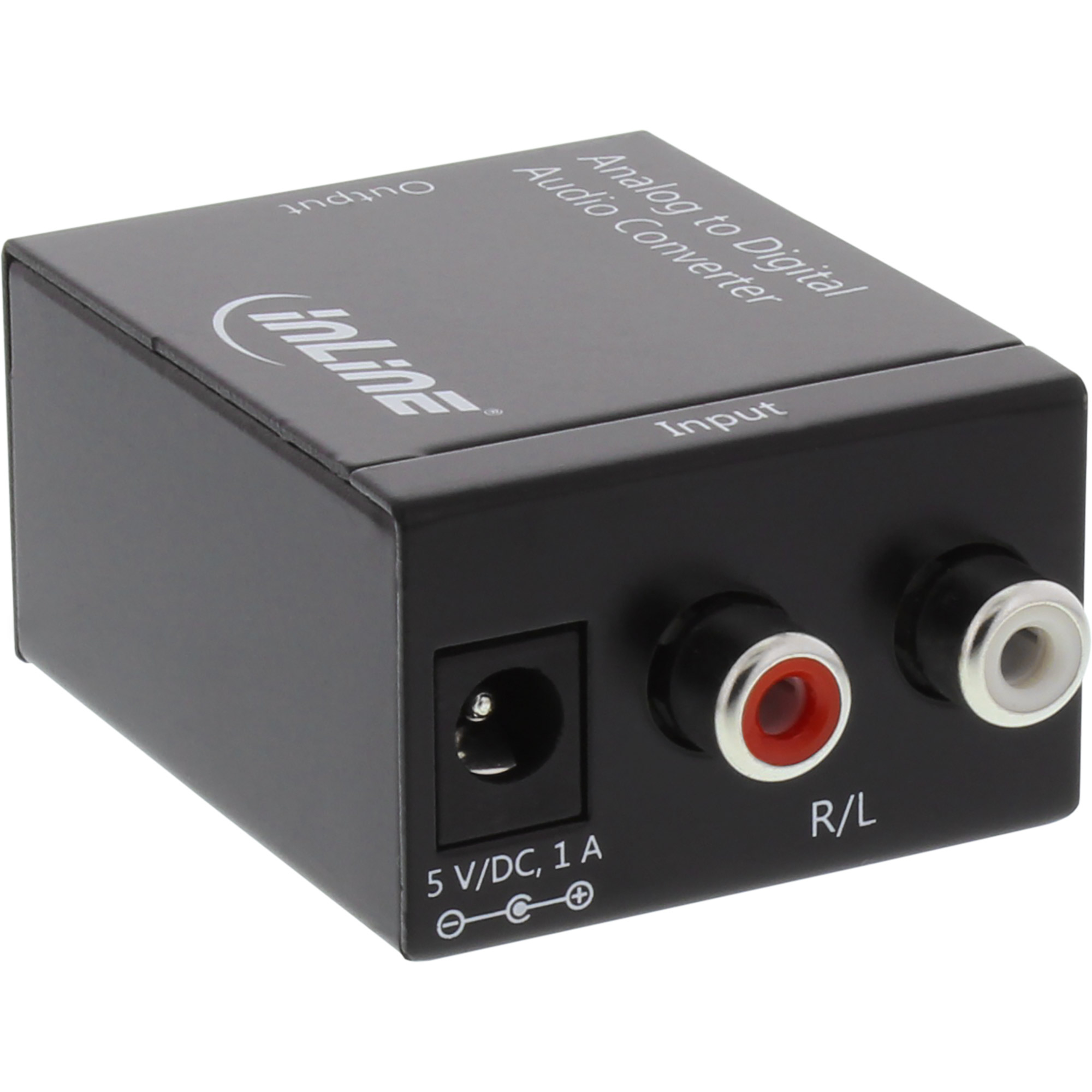 InLine Audio converter Analog to Digital, in 2x RCA stereo, out Toslink or RCA – image 1