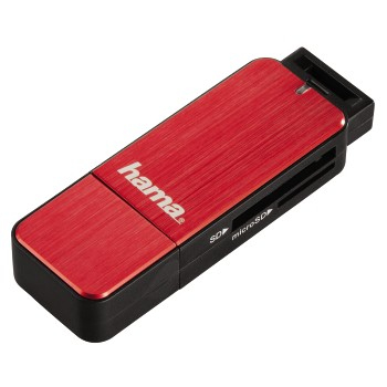 Hama 123902 card reader USB 3.2 Gen 1 (3.1 Gen 1) Black, Red