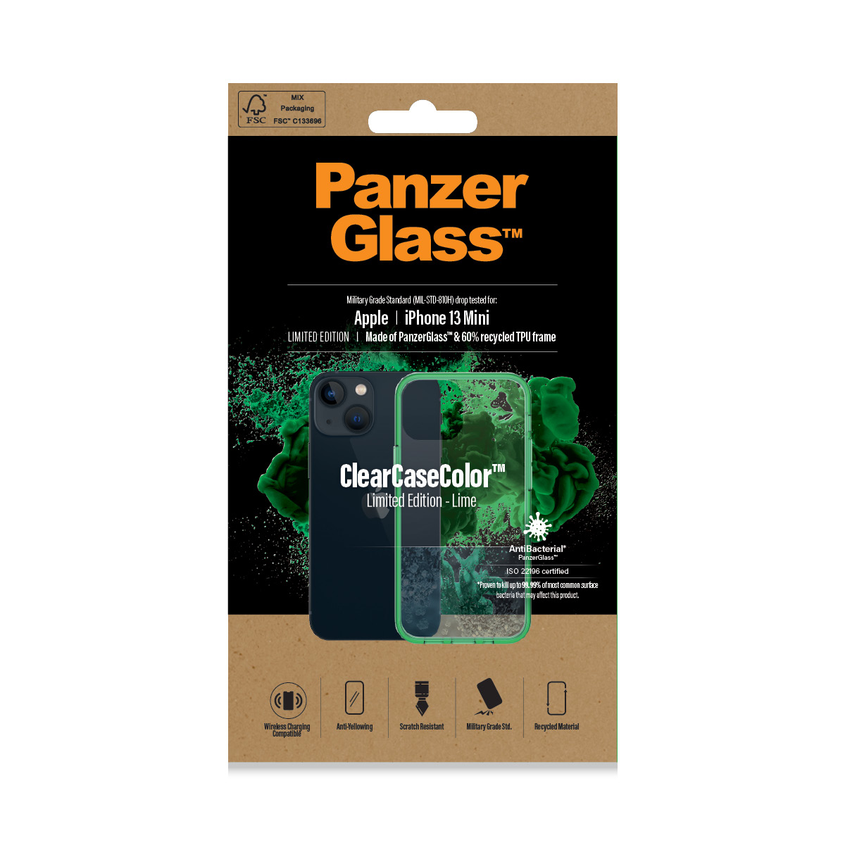 PanzerGlass ® ClearCaseColor™ iPhone 13 Mini - Lime – image 2