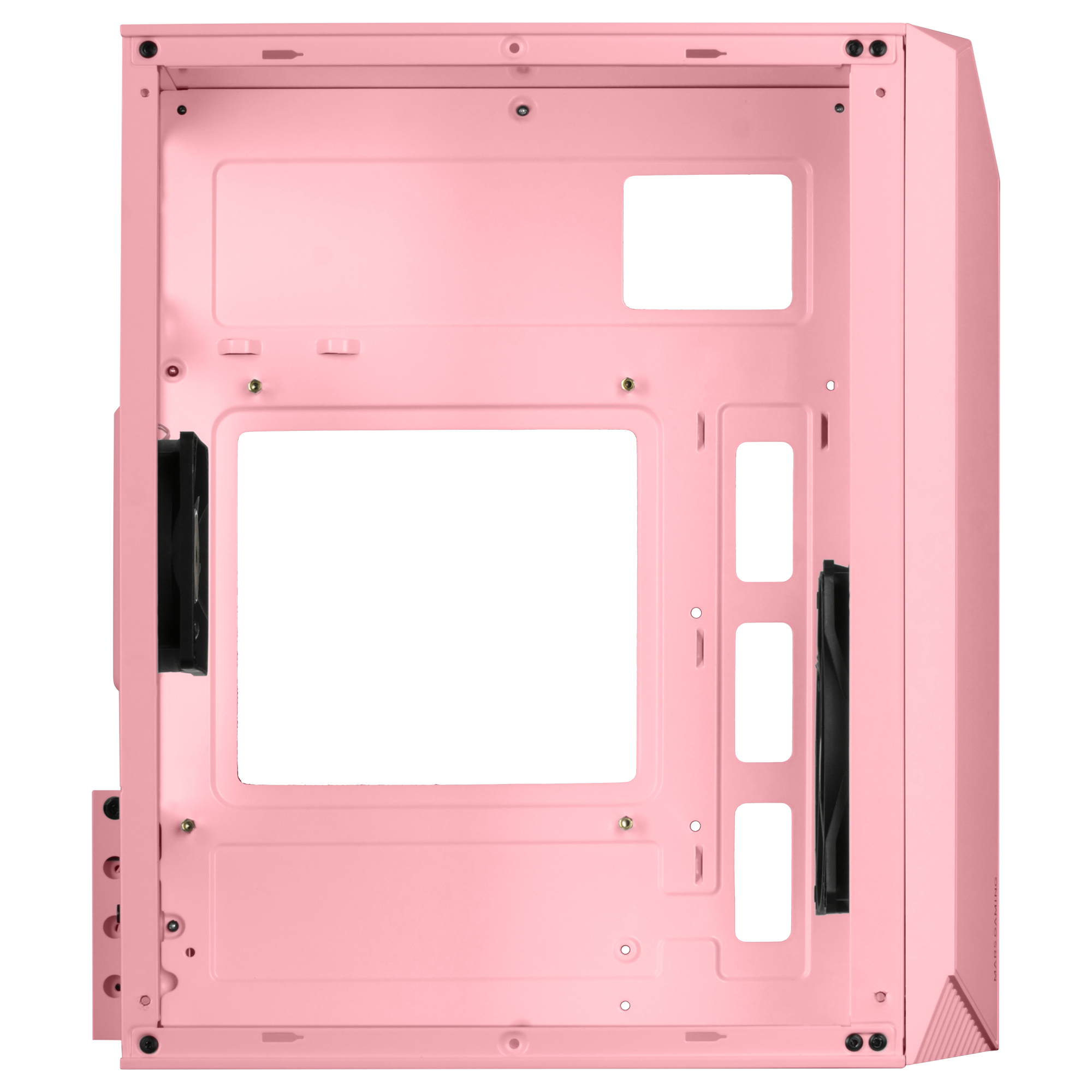 Mars Gaming MC-S1 Pink Compact Micro-ATX Gaming PC Case ARGB Lighting 12 Modes FRGB Fan Full Side Window – image 5