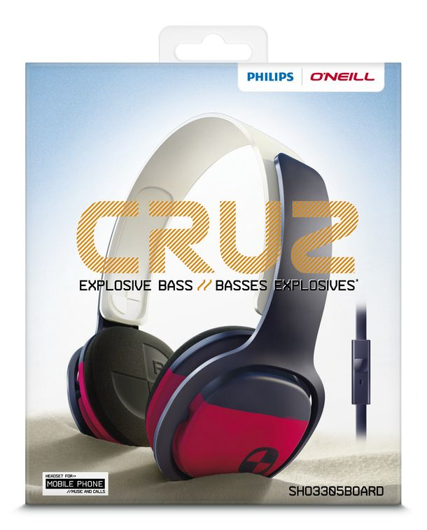 Philips O'Neill SHO3305BOARD/28 headphones/headset Wired Head-band Calls/Music Blue – image 2