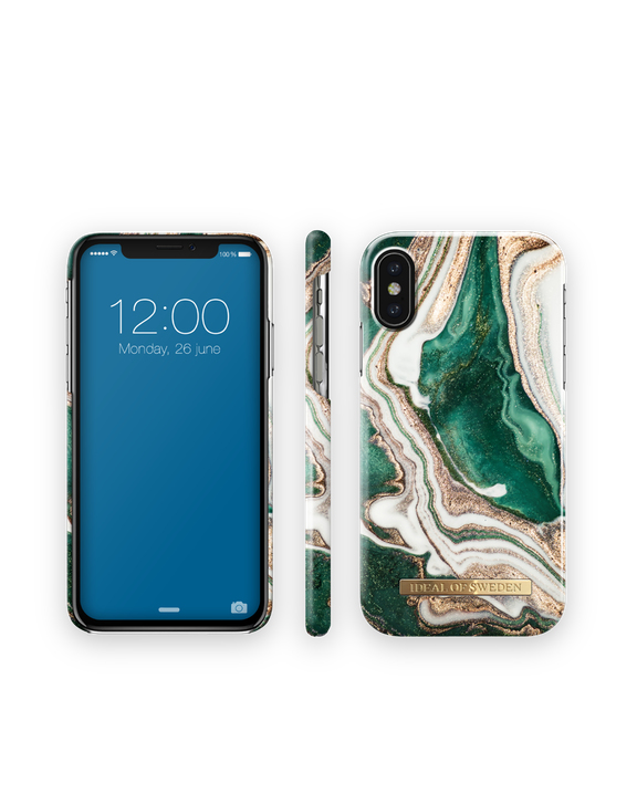 iDeal of Sweden Printed Case iphone X / Xs Golden Jade Marble – image 3