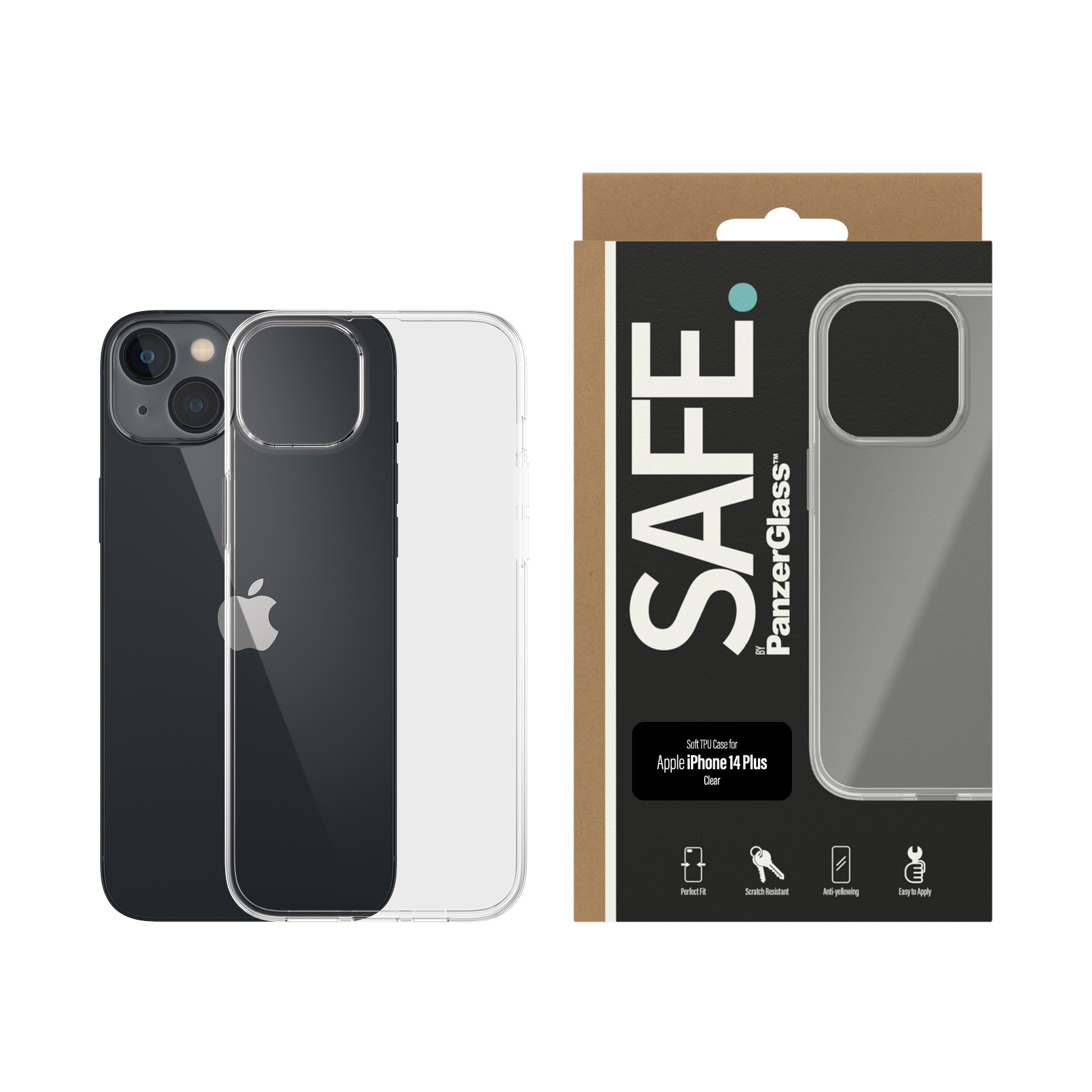 PanzerGlass SAFE. by PanzerGlass® TPU Case iPhone 14 Plus | Transparent – image 2