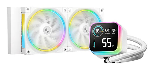 DeepCool LQ240 White Processor Liquid cooling kit 12 cm 1 pc(s)