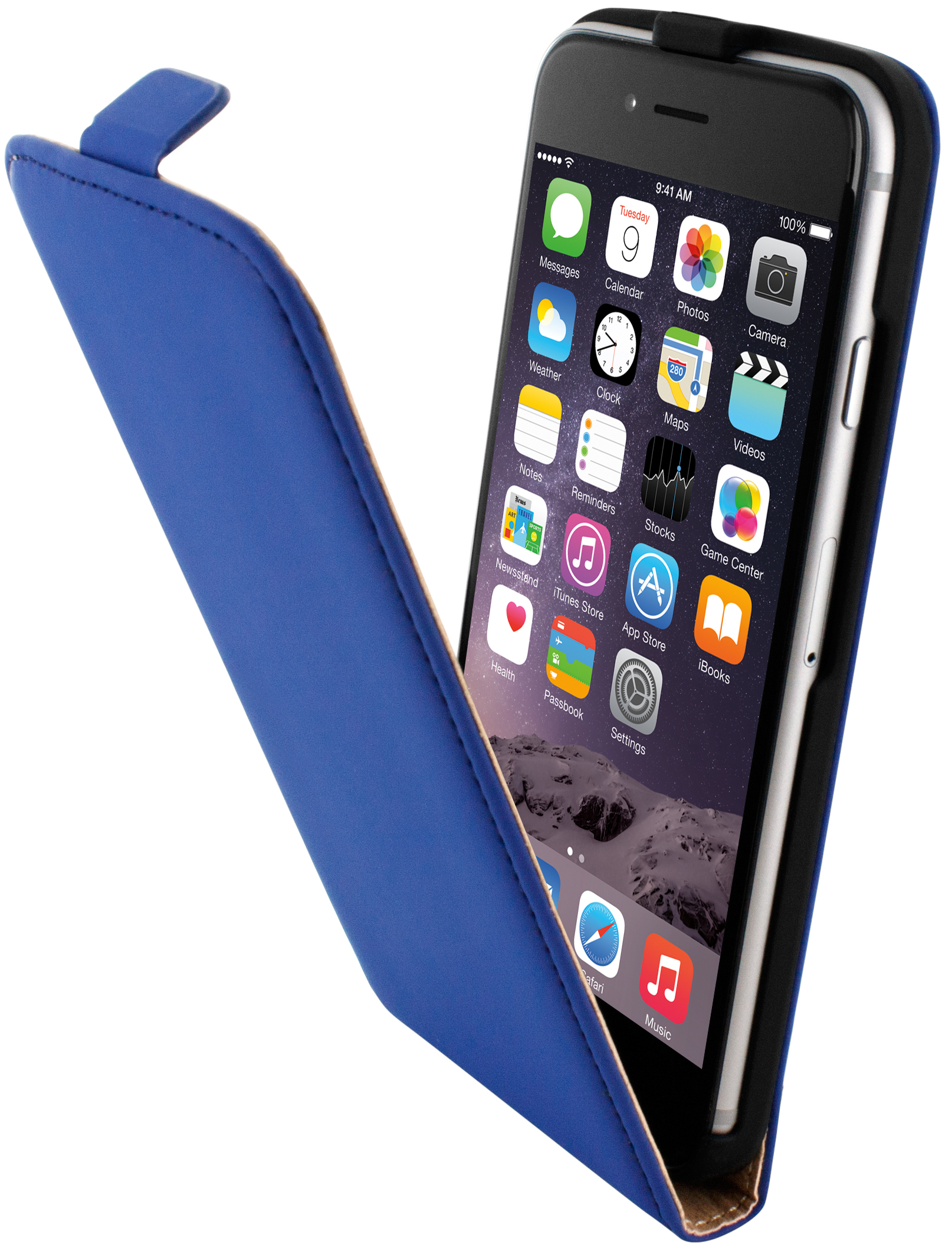 Mobiparts Premium Flip Case Apple iPhone 6, iPhone 6S Blue – image 1