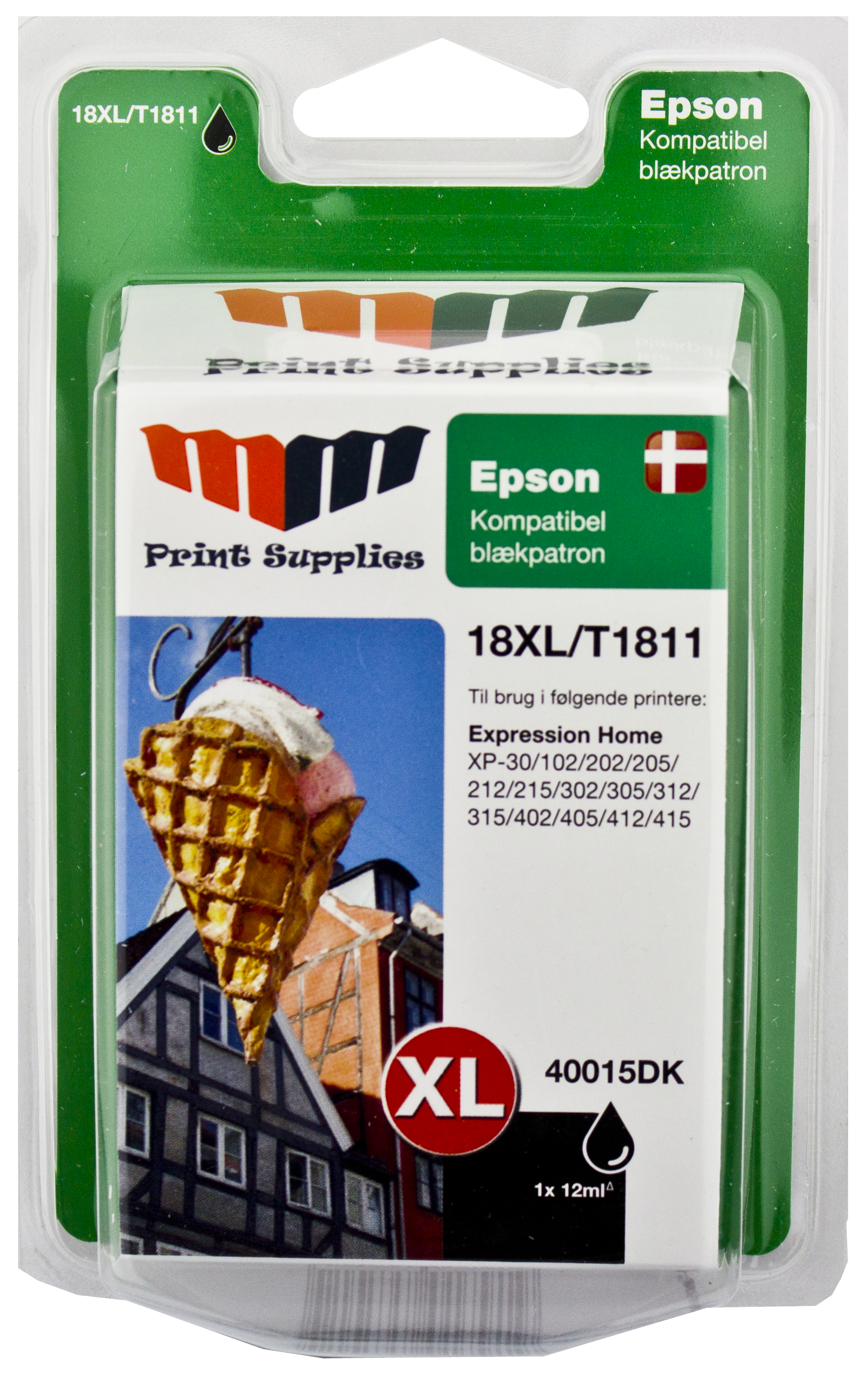 MM Black Inkjet Cartridge - Replaces Epson No.18XL