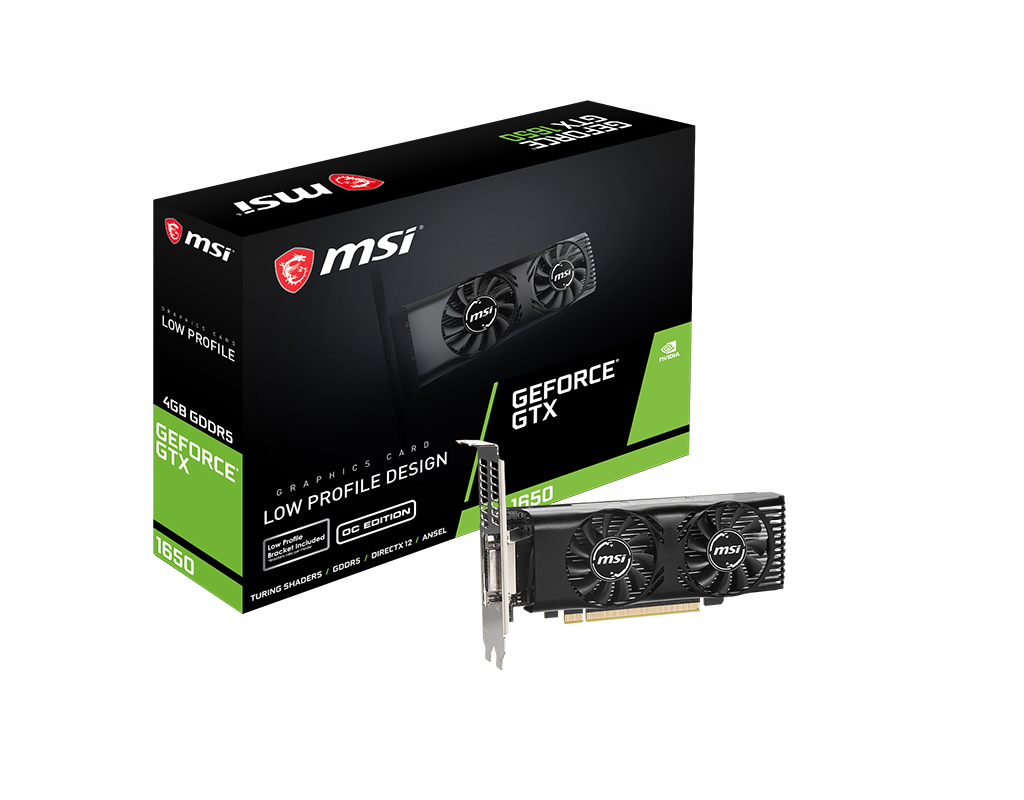 MSI GeForce GTX 1650 4GT LP OC – image 1