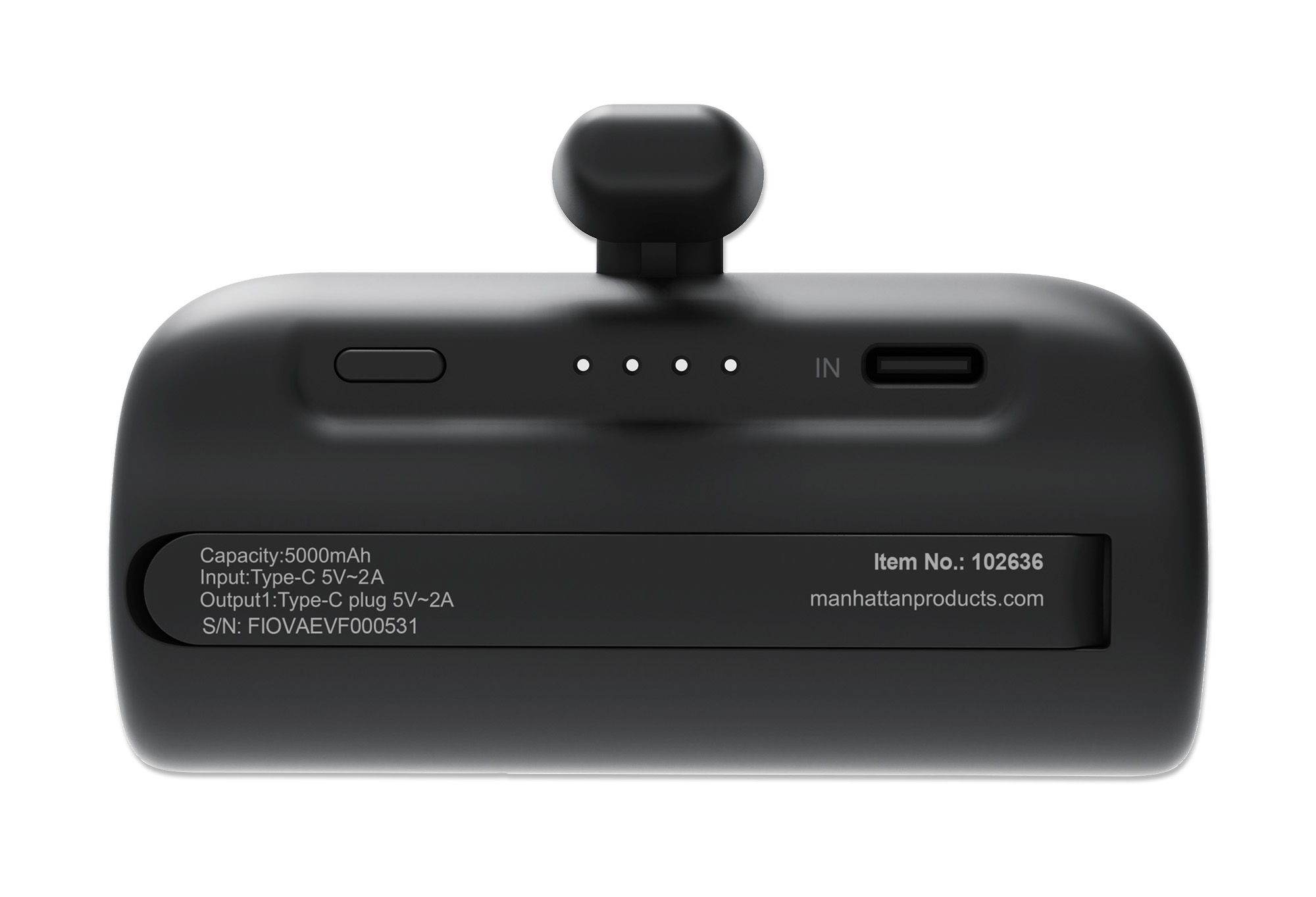 Manhattan Power Bank with integrated USB-C plug – image 4
