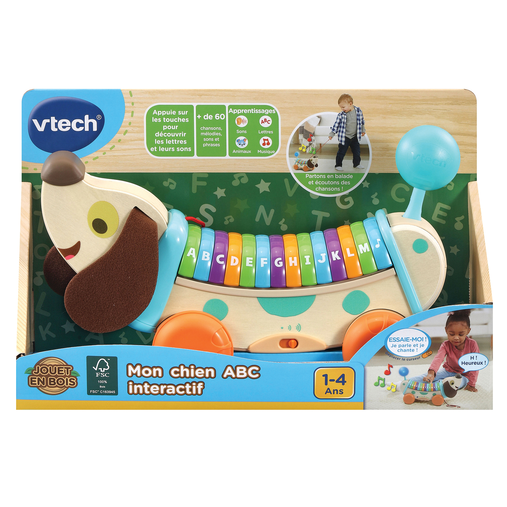 Resim VTech 80-615205 Çek Bırak Oyuncak Köpek 12-48 Ay Çok Renkli