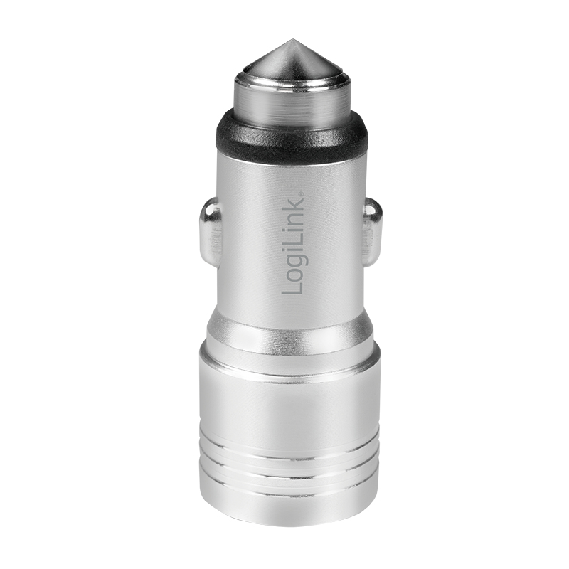 LogiLink USB car charger with integrated emergency hammer – image 3