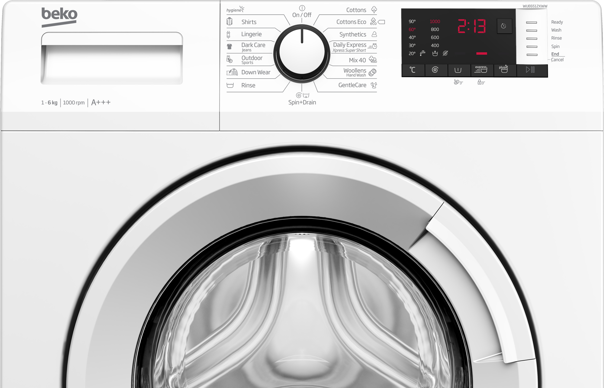 Beko WUE6512XWW washing machine Front-load – image 4