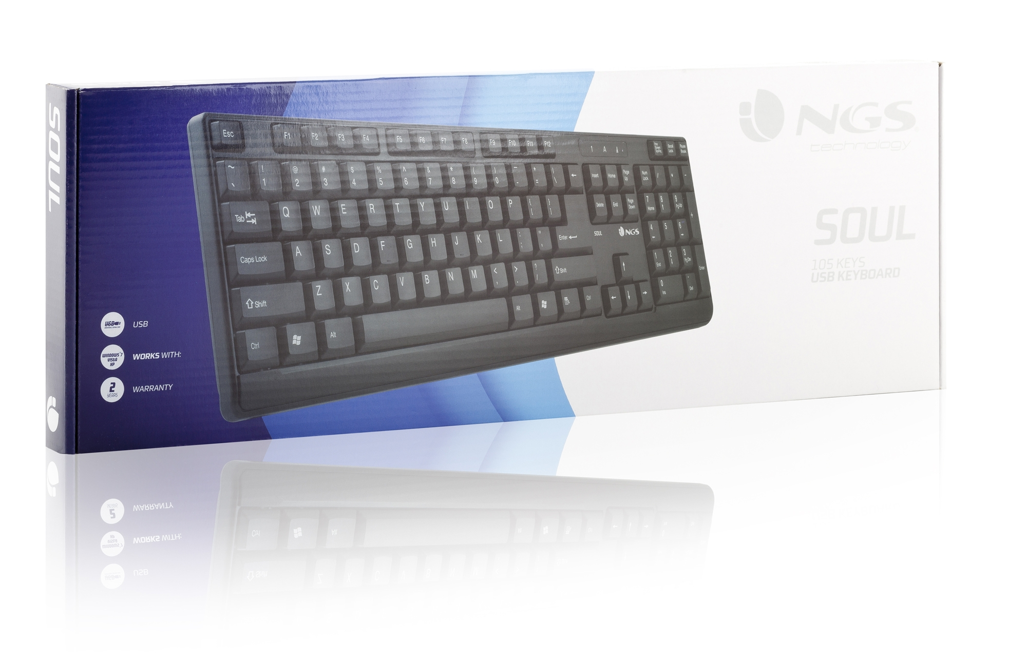 NGS Soul keyboard Home USB Black – image 7