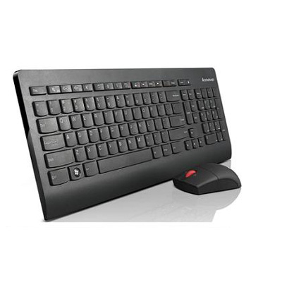 Lenovo 03X8210 keyboard Mouse included RF Wireless QWERTY Danish Black – image 2