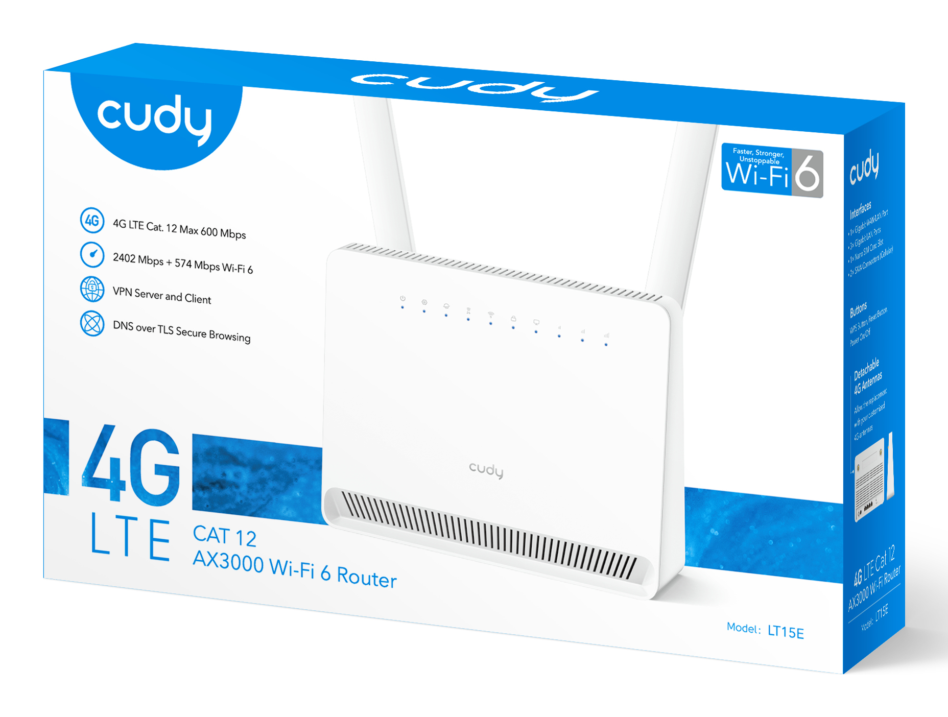 Cudy LT15E wireless router Gigabit Ethernet Dual-band (2.4 GHz – image 5