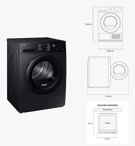 Samsung DV90DG52A0ABEP tumble dryer Freestanding Front-load – image 2