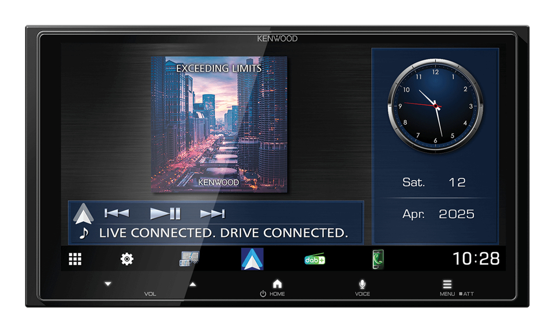 DMX7525DABS car media receiver Black Wi-Fi