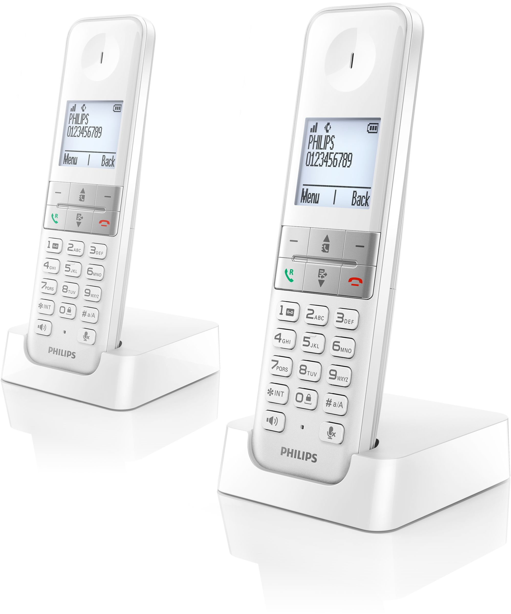 Philips D4502W/CH telephone DECT telephone Caller ID White