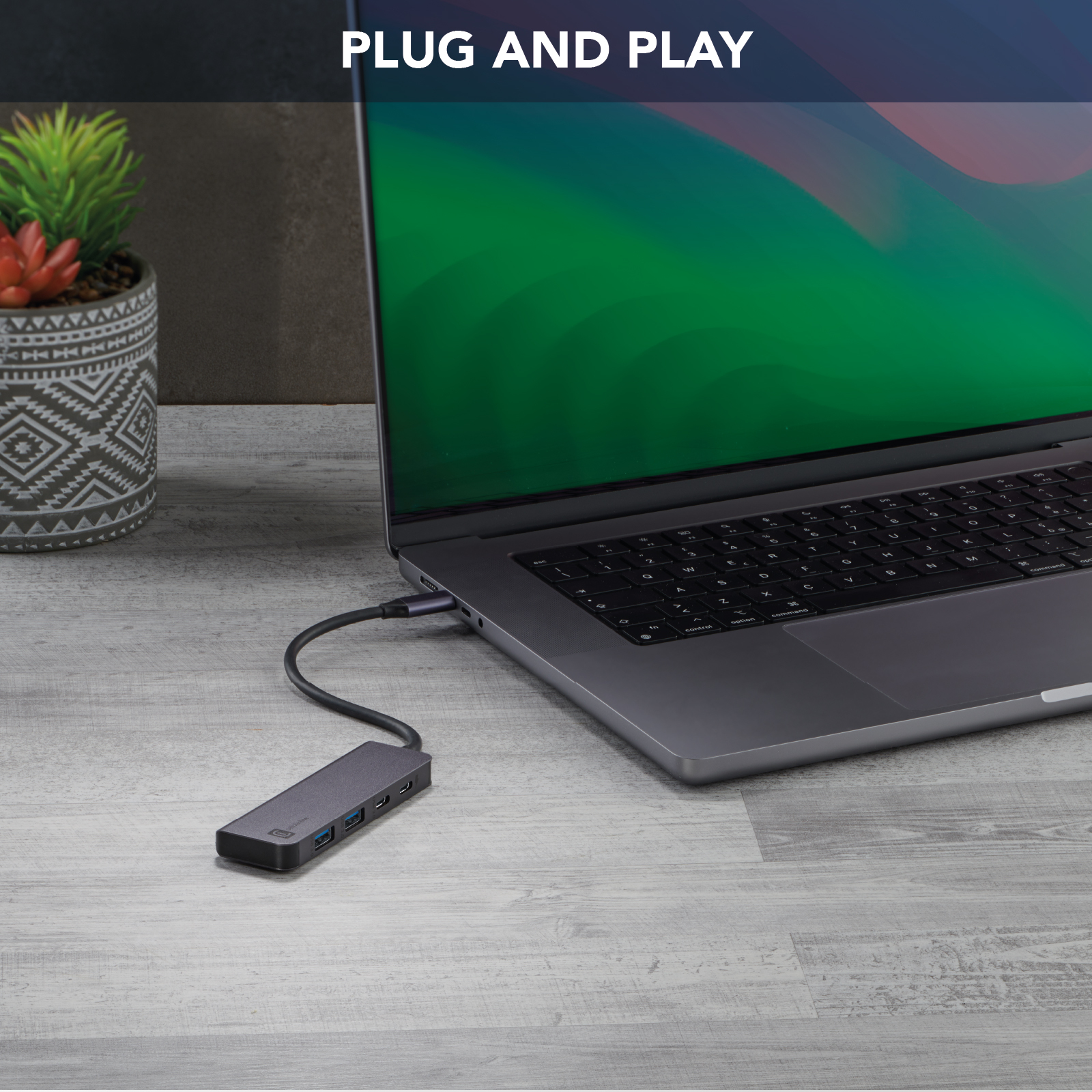 Cellularline Hub Starter 4-port hub for charging and data transfer – image 8