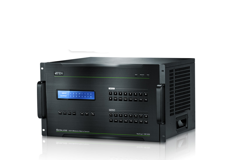 ATEN VM1600-AT-G matrix switcher Modular AV matrix switchers Built-in display – image 1