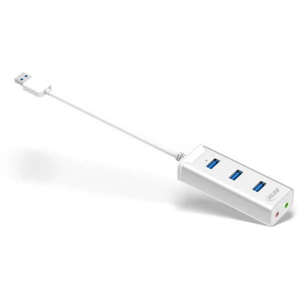 InLine 33051H interface hub USB 3.2 Gen 1 (3.1 Gen 1) Type-A 5000 Mbit/s Silver – image 5