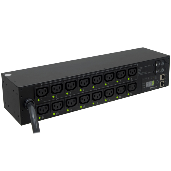 CyberPower PDU30SWHVT16FNET power distribution unit (PDU) 16 AC outlet(s) 2U Black – image 2