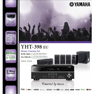 Yamaha YHT-398 home cinema system 5.1 channels – image 3