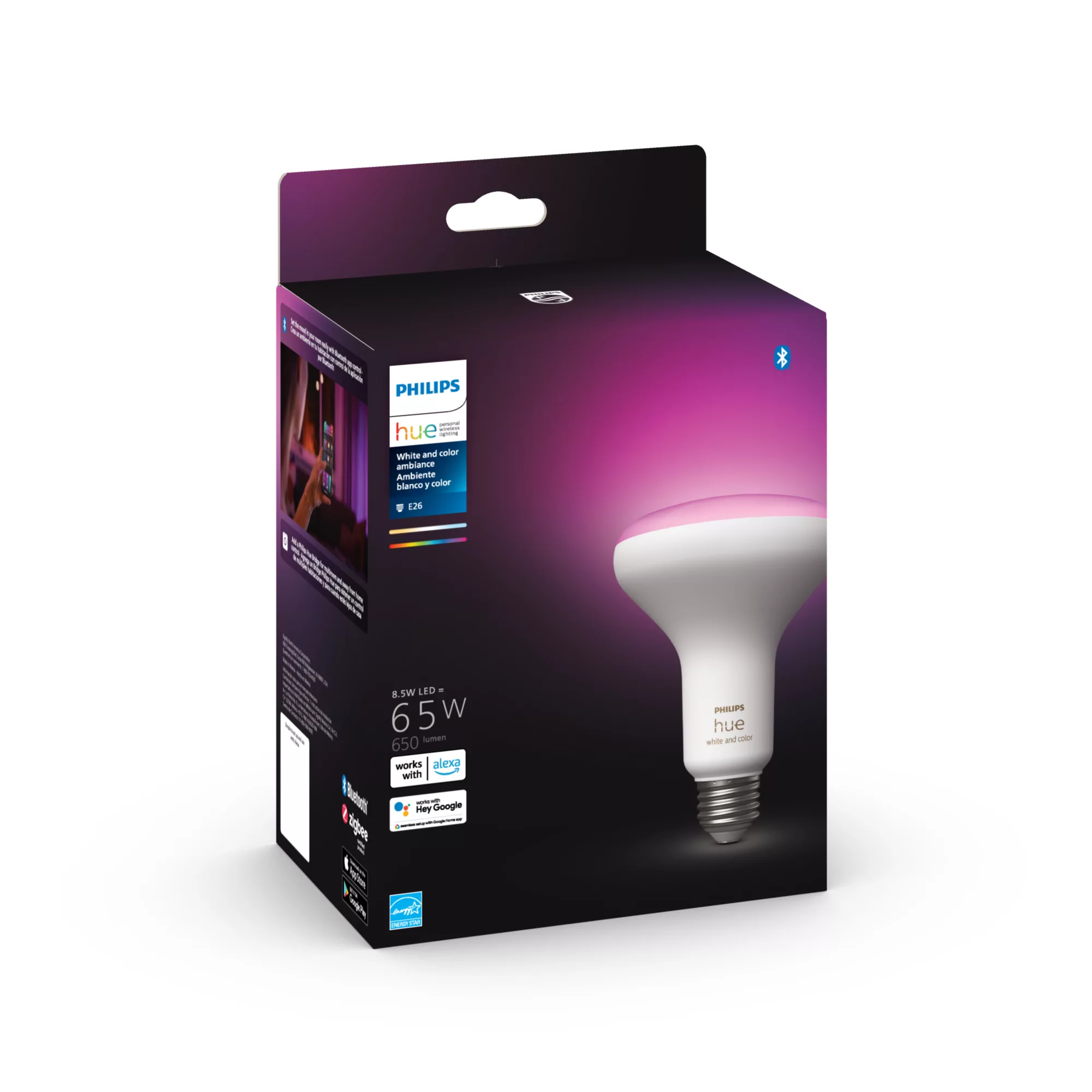 Philips by Signify Philips Hue White and colour ambience 046677548506 smart lighting Smart bulb Bluetooth/Zigbee – image 3