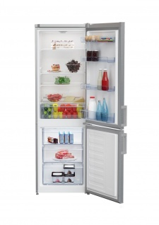 Beko CSA270K21XP fridge-freezer Freestanding Stainless steel – image 1