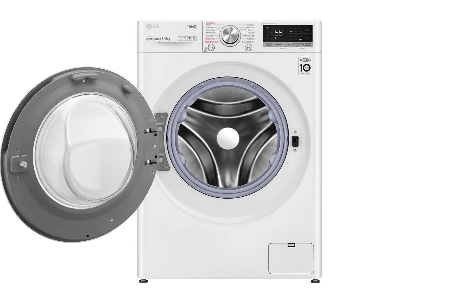 LG F4DV508S2WE washer dryer Freestanding Front-load White – image 2