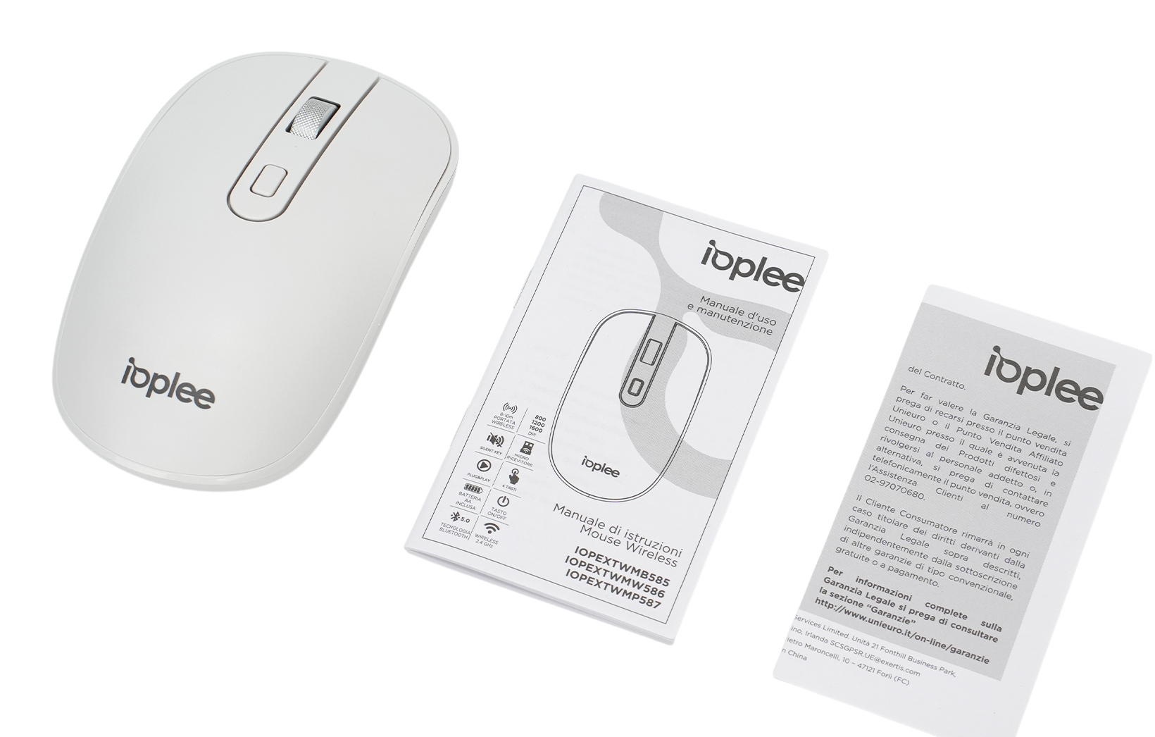IOPLEE IOPEXTWMW586 mouse Home Ambidextrous RF Wireless + Bluetooth 1600 DPI – image 5
