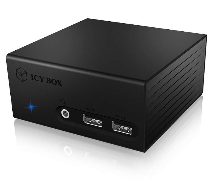 ICY BOX IB-DK2401AC Wired USB 3.2 Gen 1 (3.1 Gen 1) Type-A Black – image 1
