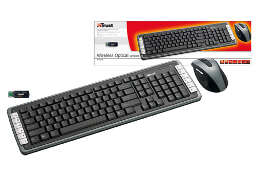 Trust DS-3400D keyboard Mouse included RF Wireless – image 2