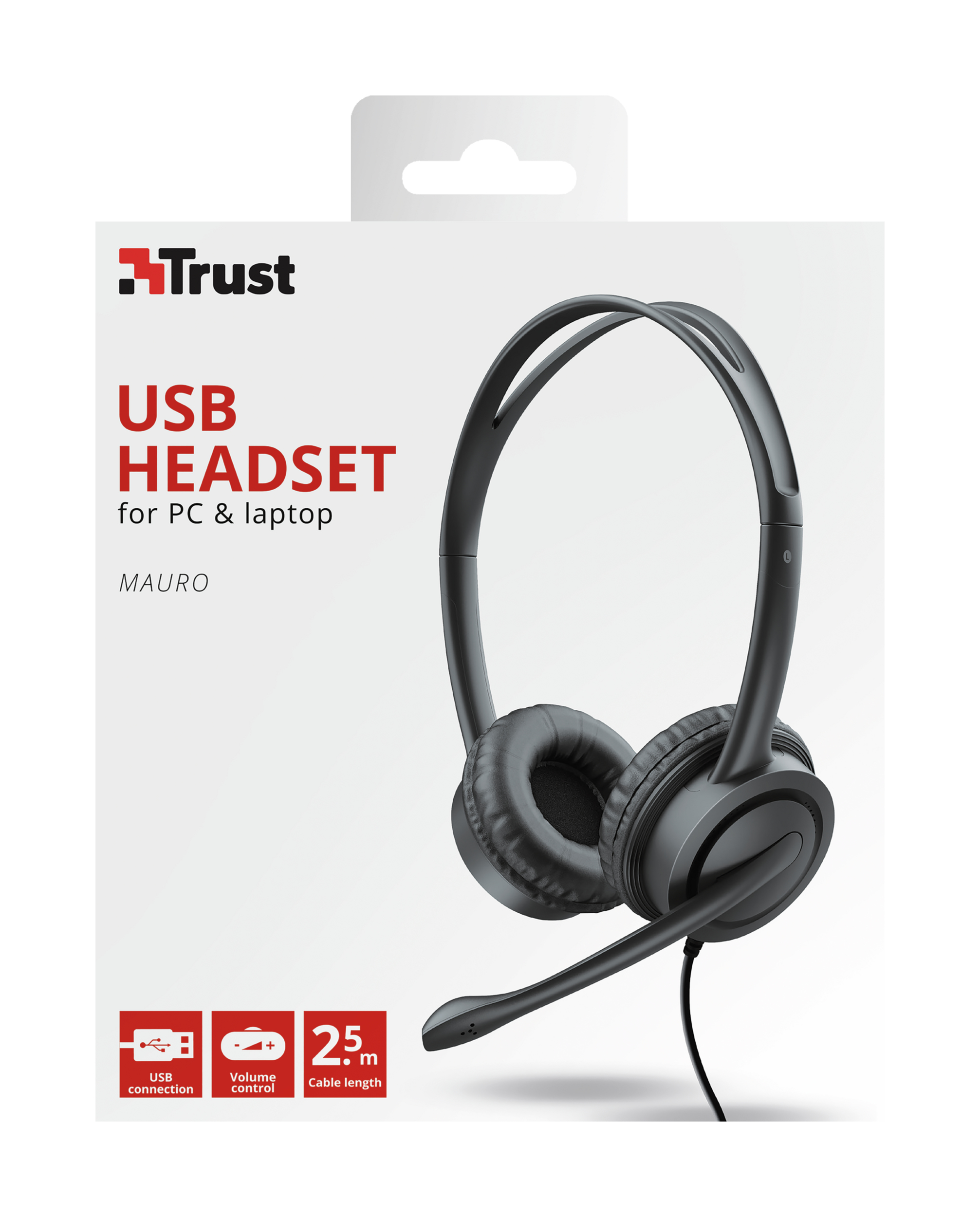 Trust Mauro Headset Wired Head-band Calls/Music – image 6