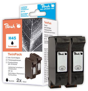 Peach 313027 ink cartridge 2 pc(s) Black