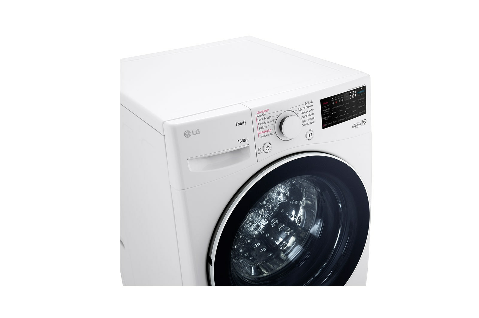 LG WD16WG2S6P washer dryer Freestanding Front-load White – image 7
