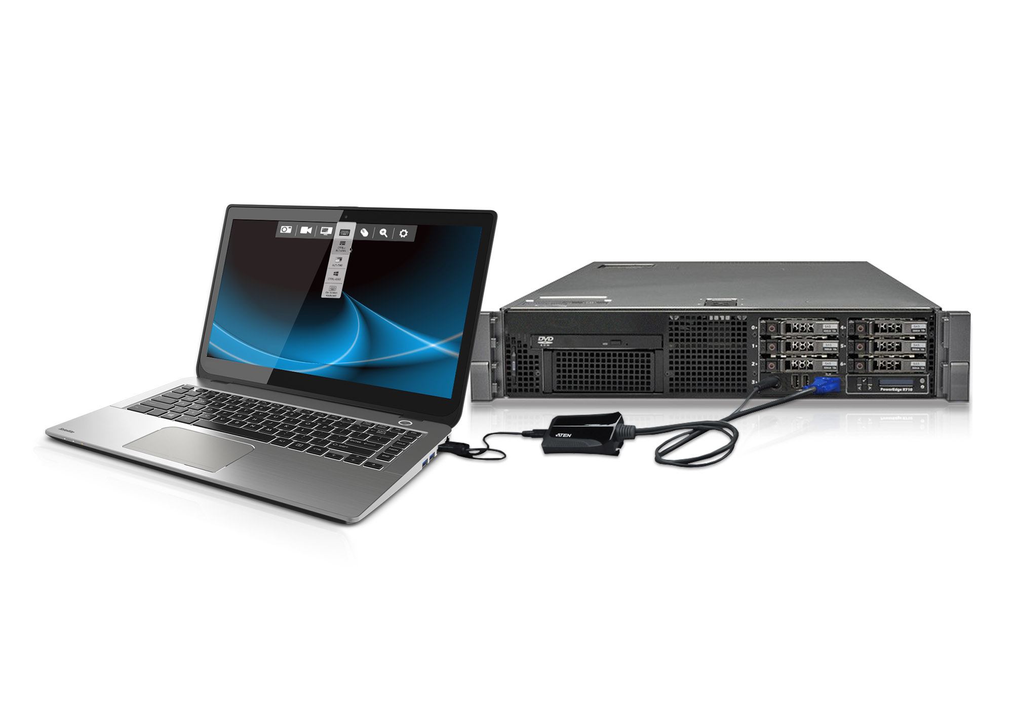 ATEN CV211CP KVM switch Black – image 6