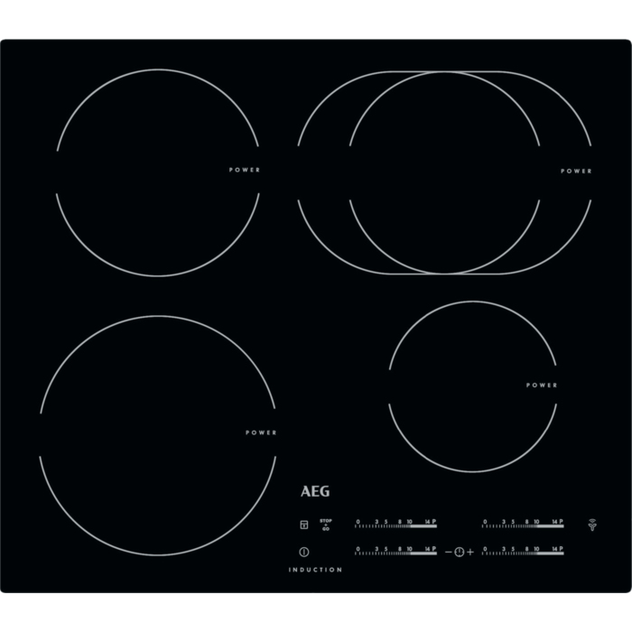 AEG HK6542H1IB Black Built-in Zone induction hob 3 zone(s)