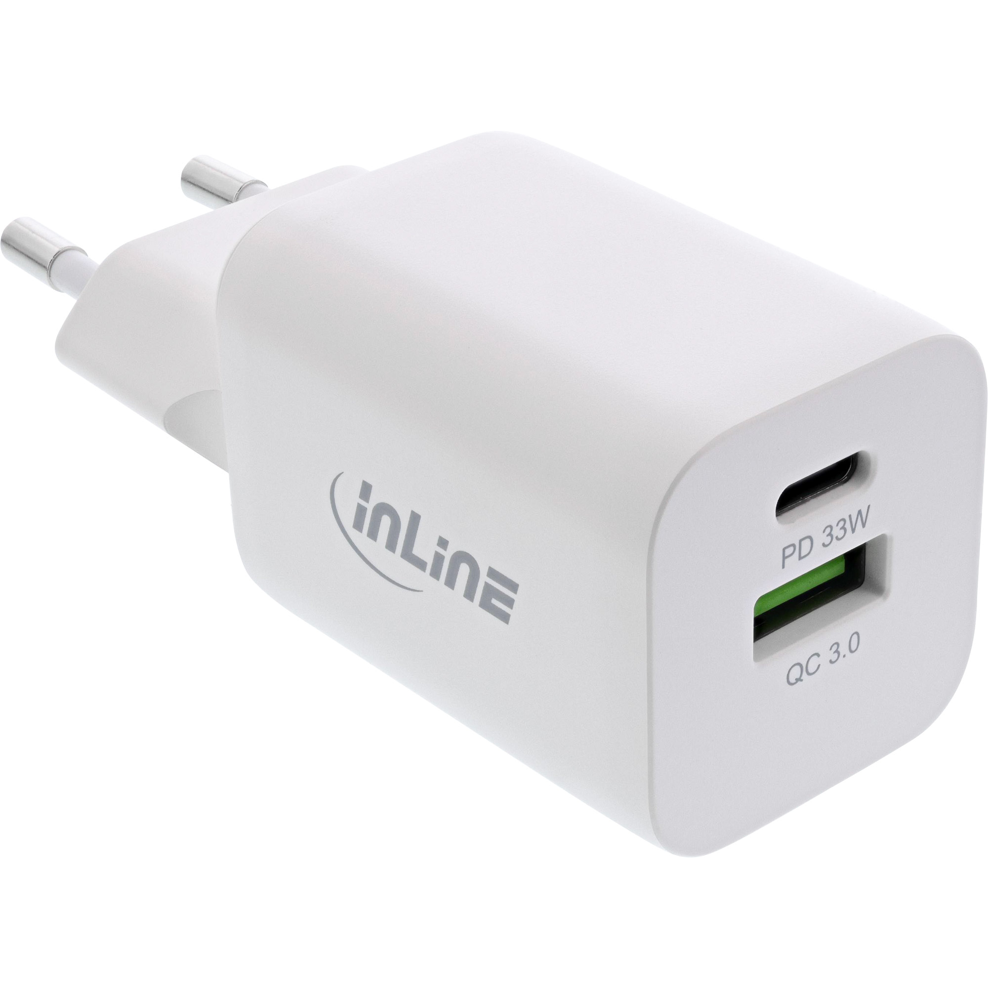 InLine USB power supply, charger USB-A + USB-C – image 1