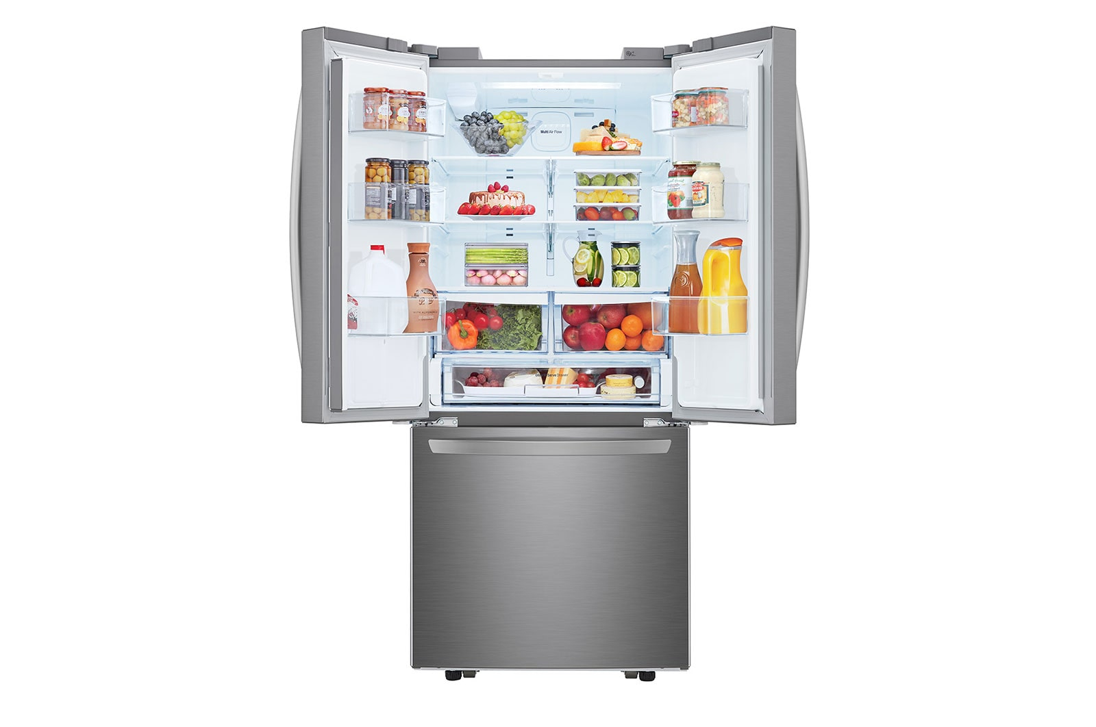 LG GM22SGPK fridge-freezer Freestanding Silver – image 2