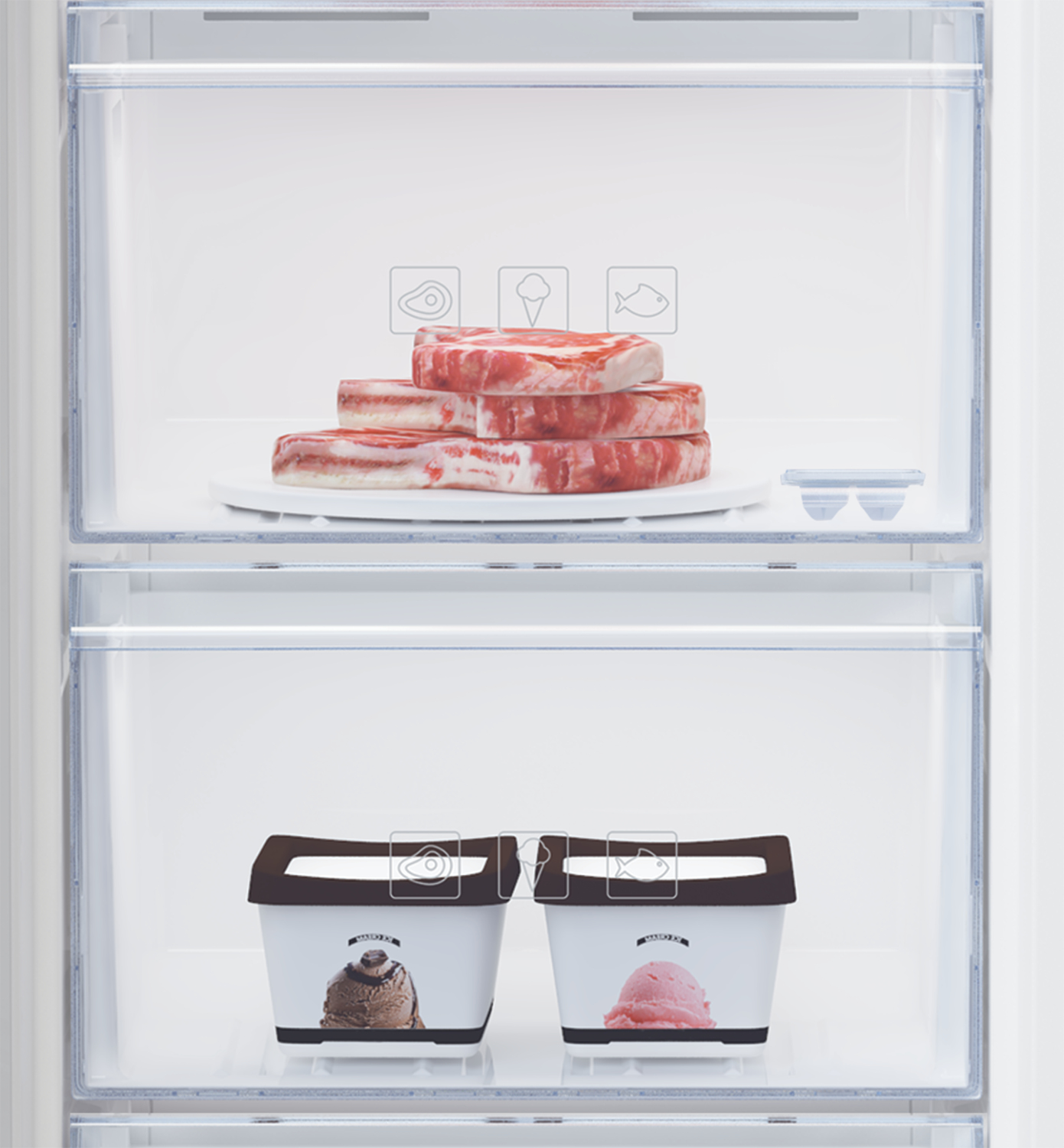 Beko RFSM200T41WN Upright freezer Freestanding – image 4