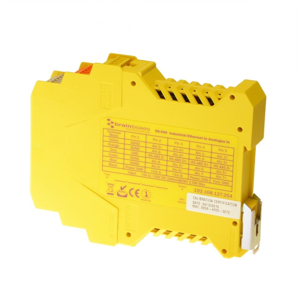 Brainboxes ED-549 Ethernet to 8 Analogue Inputs + Serial Gateway – image 3