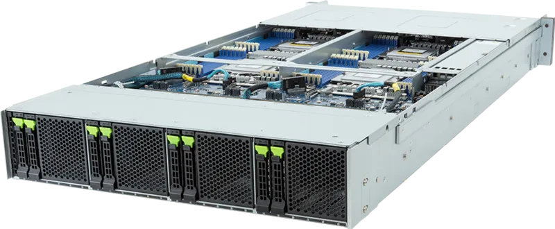 GIGABYTE H273-Z82-IAW1 AMD SoC Socket SP5 Rack (2U) Black, Steel – image 2