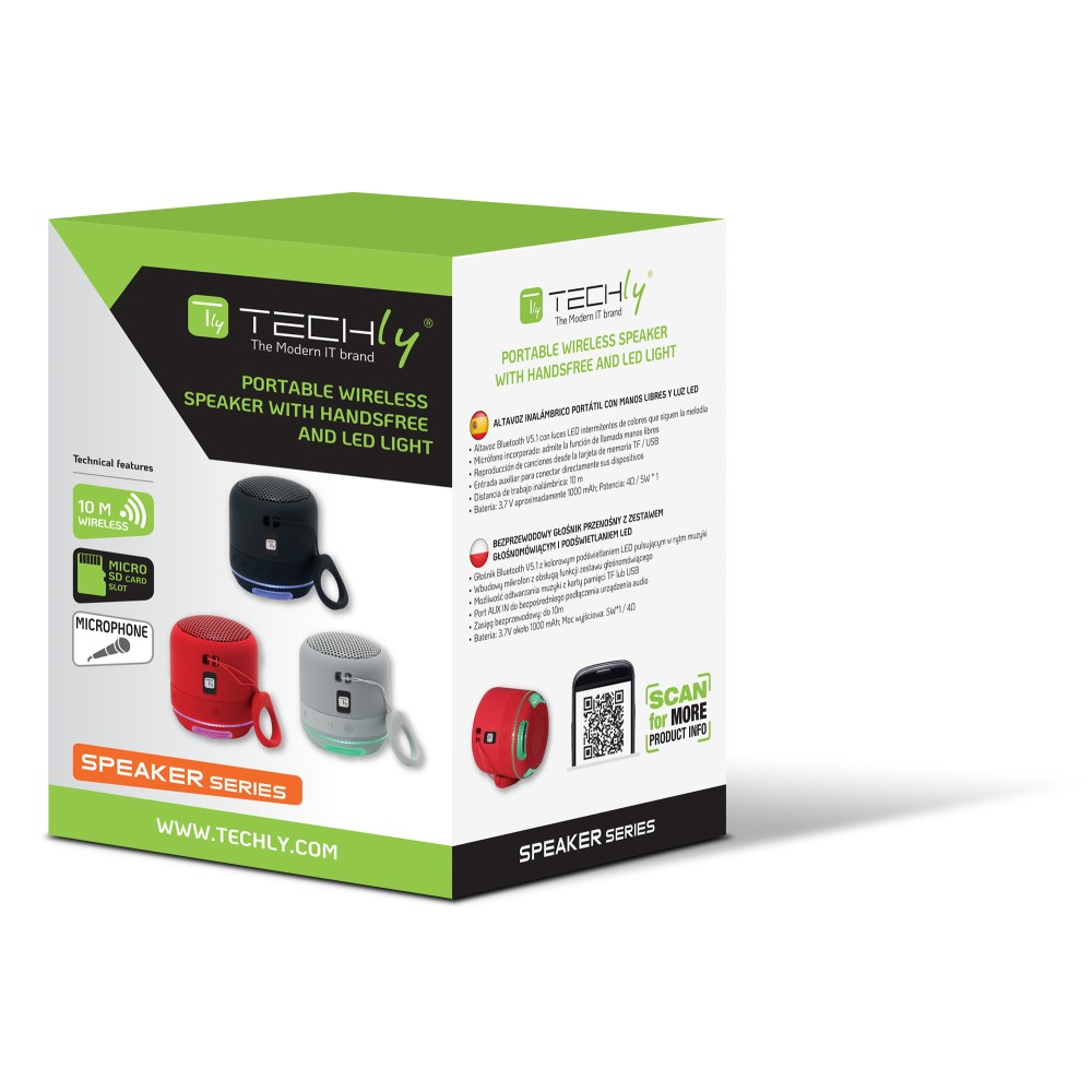 Techly ICASBL94GR portable/party speaker Grey – image 2