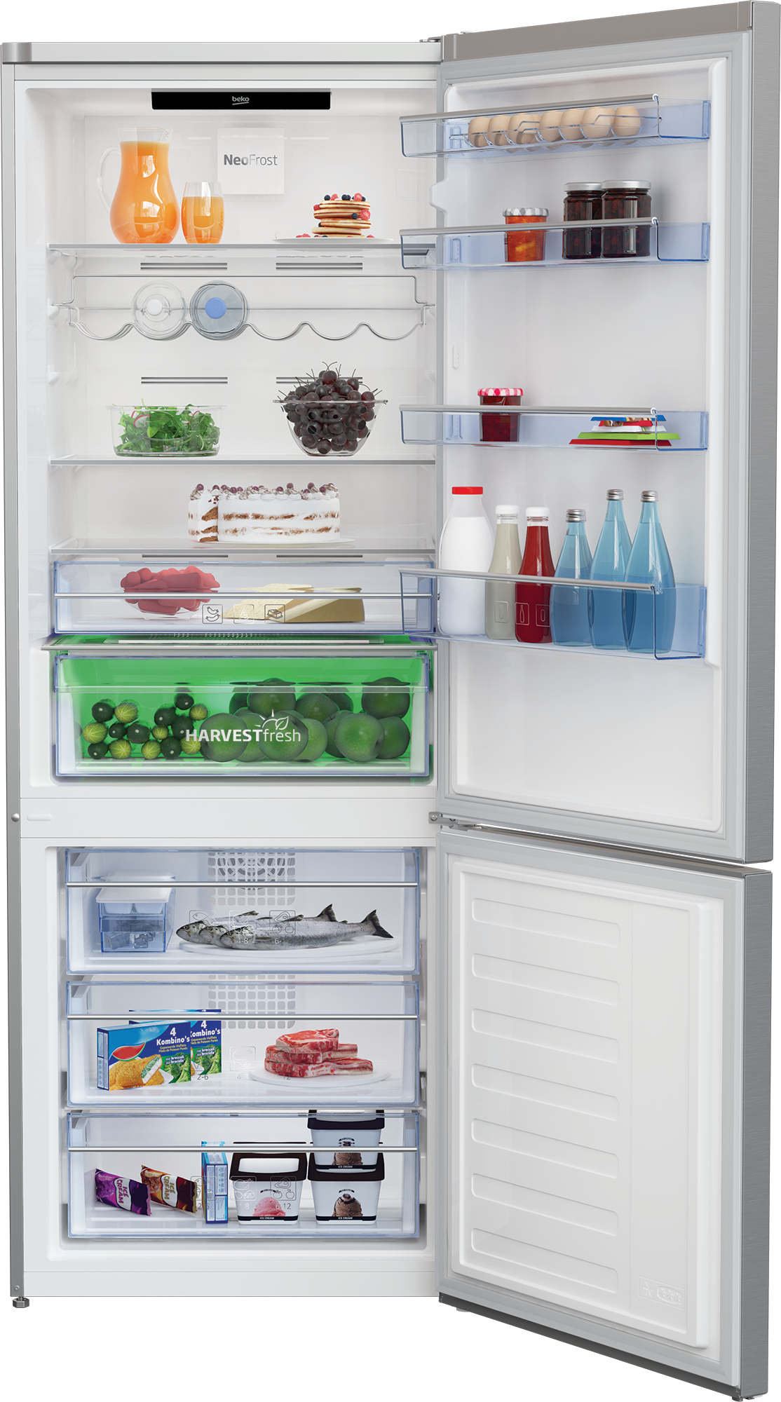 Beko KG560E50ZXPCHN fridge-freezer Freestanding – image 3